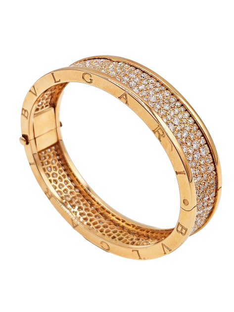 Bvlgari B.Zero1 18K Rose Gold Diamond Bracelet